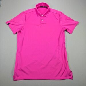 RLX Ralph Lauren Pink Short Sleeve Golf‎ Polo Shirt Mens M